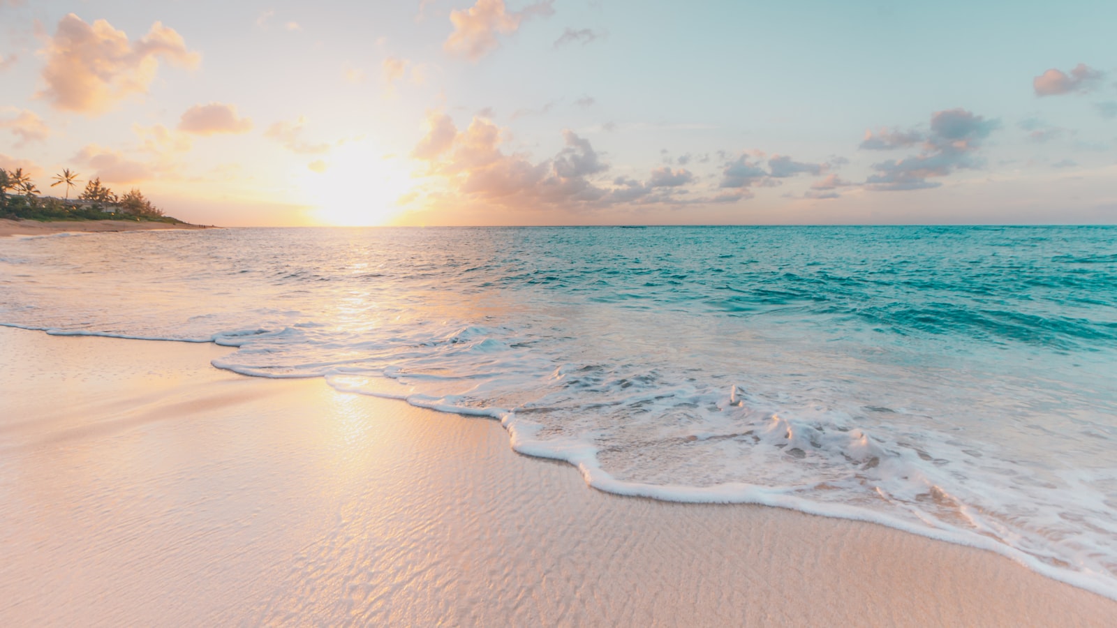 A tropical beach chair facing the ocean — P2P as a passive income stream.