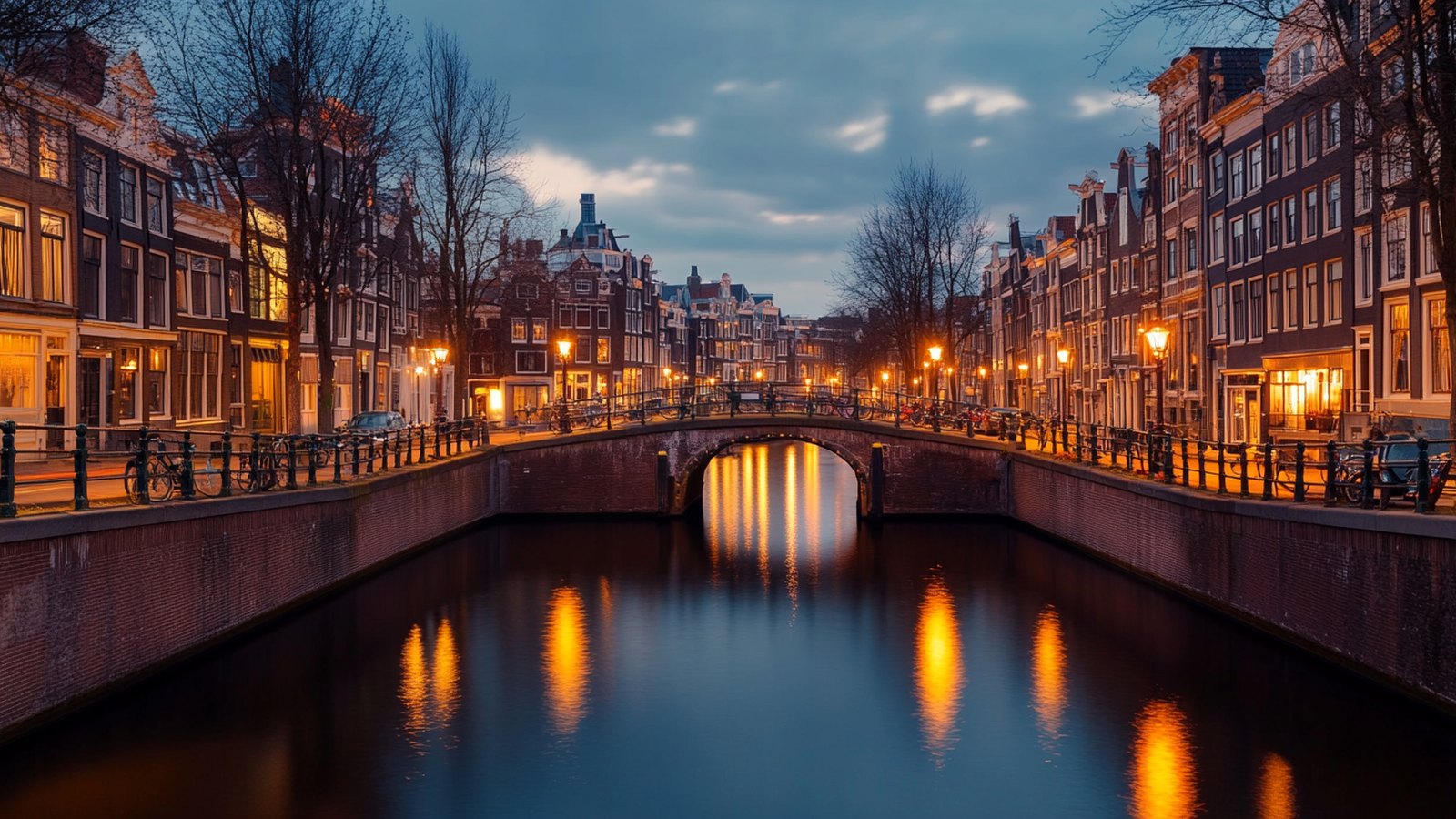 Amsterdam canal houses at dusk - Dutch Box 3 taxation of P2P lending.